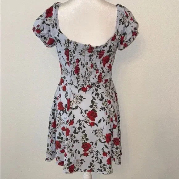 Yumi Kim rose print floral button front mini dress - Picture 3 of 3